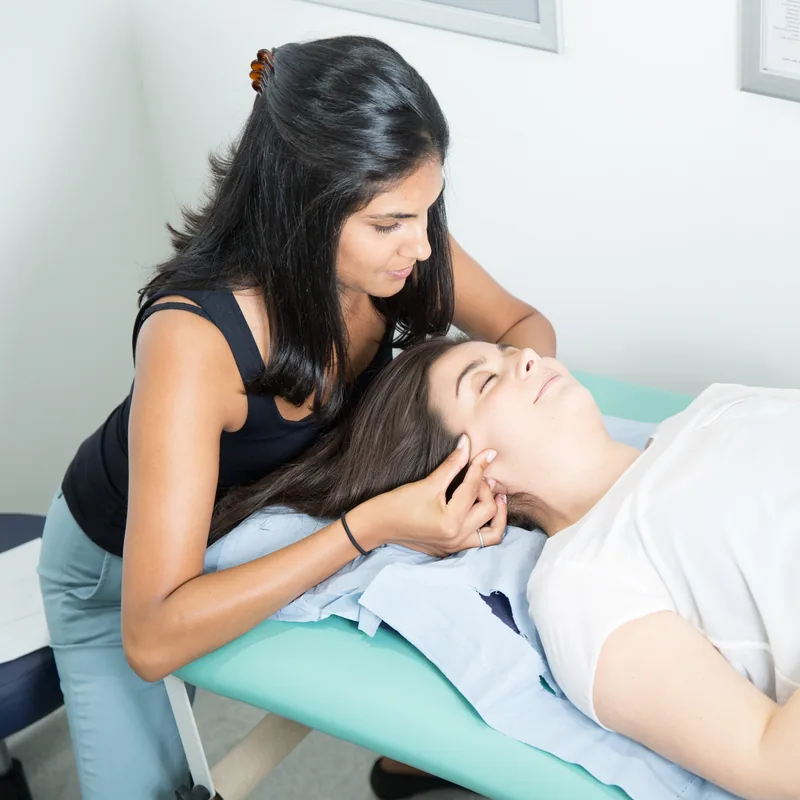 Providing relief with facial massage